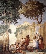 TIEPOLO, Giovanni Domenico Family Meal  kjh Sweden oil painting reproduction